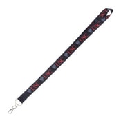 USC Trojans Black and Cardinal Shield Sublimated Lanyard